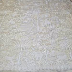 Tela de Chifón Bordada Malty Dobby, 100% Poliéster, Transpirable, Ecológica, para Bodas, Color Personalizado, Suministro Textil, Exportaciones - Product Image 1