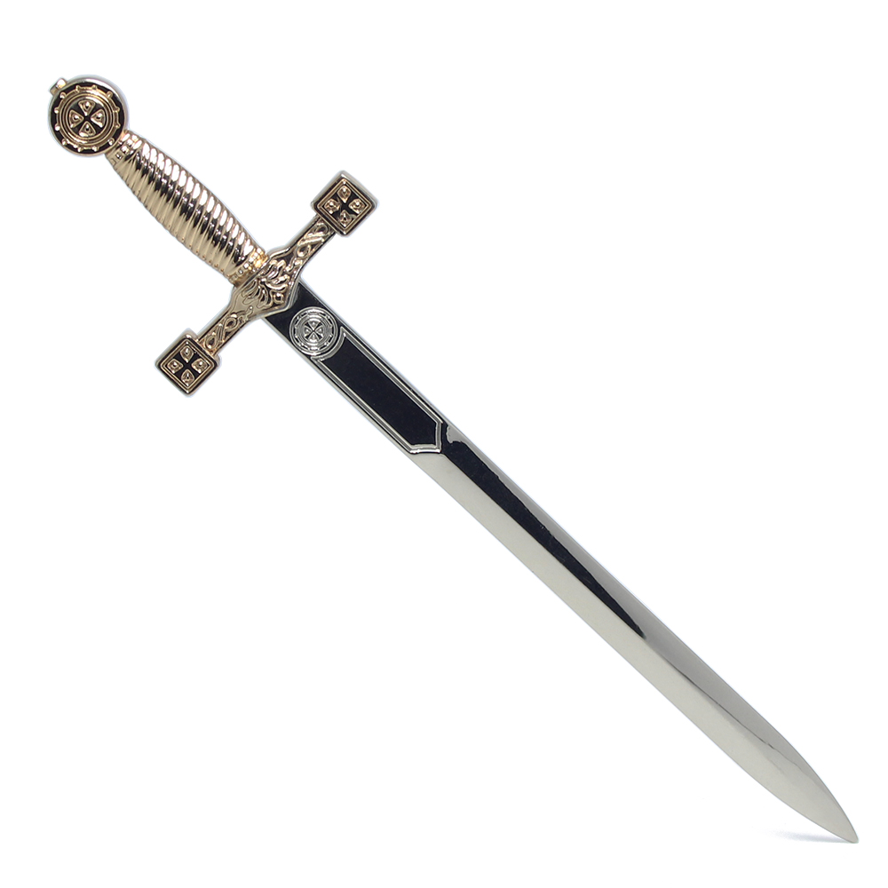 定制办公室学校切纸信封刀工具纪念品银色金色独特商务金属剑开信刀