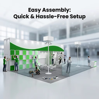 YTSF-I17 Nouveau design, présentoir portable en bois, publicité pour salon professionnel, promotion, stand d'exposition en tissu tendu