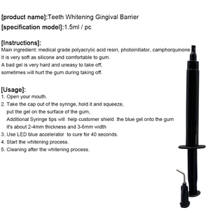 Dental Gingival Protection for Teeth Whitening Gum Protector Gel Plastic <strong>Bag</strong> 1.5 ML/3ML With Tips Use for Dental Clinic Salon - Product Image 2