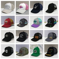 Gorra Trucker de Algodón con Malla de Dos Tonos, Estructura de Sarga, Bordado 3D, Estampado Completo, 5 Paneles y Logotipo Personalizado
