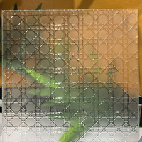 Verre décoratif à motifs 4mm 5mm 6mm 8mm 10mm Verre trempé gravé rainuré pour armoires et placards