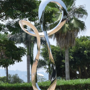 उच्च गुणवत्ता आधुनिक बड़े हार्स मूर्तिकला स्टेनलेस स्टील के लिए आउटडोर - Product Image 1