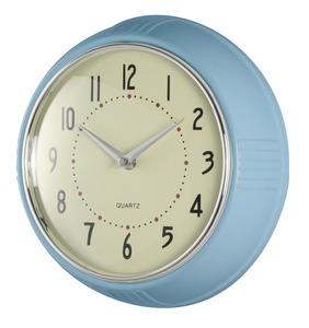 White Kitchen Vintage Design Round Silent Non Ticking <b>Battery</b> Operated Quality Quartz <b>Clock</b> - Product Image 3