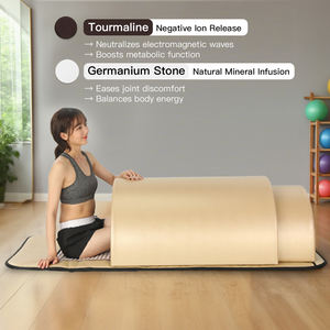 Tragbare goldene Farbe PEMF Fern infrarot Ray 180 Stück Turmalin <span class=keywords><strong>Germanium</strong></span> Stones Sauna Dome - Product Image 1