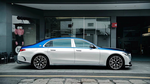 Kit de cuerpo de fibra de carbono seco Runde, faldas laterales de labio delantero, alerón de ala superior para mercedes-benz W223 <span class=keywords><strong>Maybach</strong></span>, actualización de estilo MSY - Product Image 2