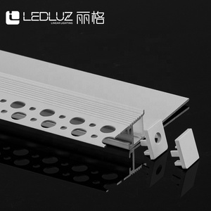 Lõm thạch cao trong hồ sơ LED cho chiếu sáng thương mại, kênh ván chân tường trắng với bộ khuếch tán cho dải 10mm - Product Image 4