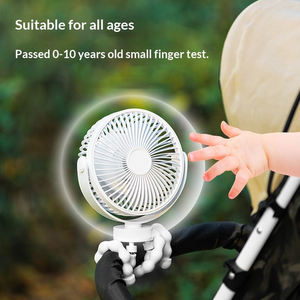 6-inch Octopus Desktop Camping USB Rechargeable Tripod Fan with <b>Night</b> <b>Light</b> - Product Image 2