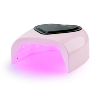 2024 nouveauté forme de coeur grand écran d'affichage 98W sans fil Pro Cure LED ongles lampe UV arc-en-ciel atmosphère lumière Cure Gel lampe