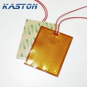 Custom 5V 12V 48V 220V 40W Industriële Flexibele Dikke Film Elektrische Polyimide Kapton Verwarmer Voor Autospiegel