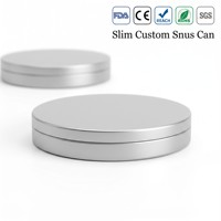 Boîte à snus ultra-fine en aluminium/acier inoxydable CNC, logo personnalisé, hermétique, plus de 30 couleurs, OEM