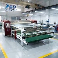 Machine de sublimation automatique Xingyan pour textiles, largeur 420*1700mm, type huile, presse à chaud DTF pour tissus et tapis de 1700mm