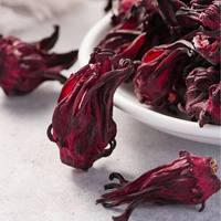 Fleurs d'hibiscus séchées naturelles de qualité supérieure, directement de l'usine, comestibles, pour infusions et préparations de boissons, en sachet