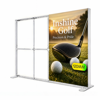 Nouvelle arrivée : boîte à lumière LED en tissu SEG double face avec cadre en aluminium robuste pour la photographie, idéale pour les salons professionnels et les stands d'exposition