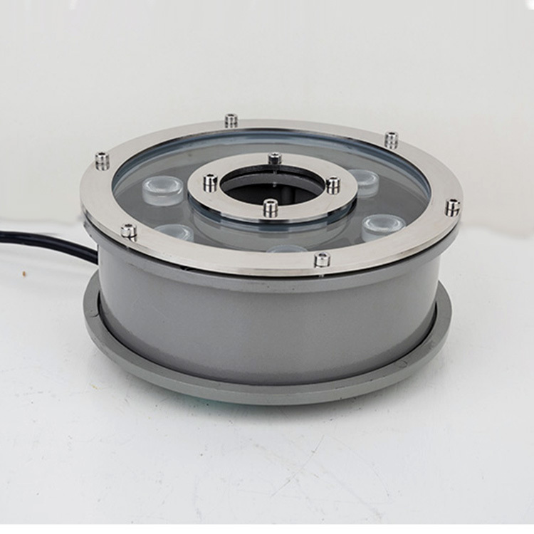 OEM Mini IP68 12W Warm White Waterfall Pool Large Pond Waterproof Landscape Fountain RGB LED Underwater Light