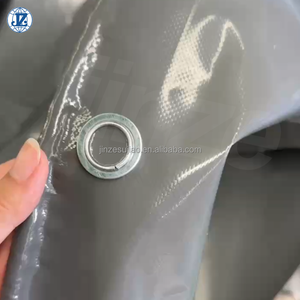 Bâche utilitaire plate <span class=keywords><strong>pour</strong></span> <span class=keywords><strong>remorque</strong></span>/camion en PVC enduit de 18 oz, fabrication leader en Chine, imperméable, protection extérieure, anti-UV - Product Image 3