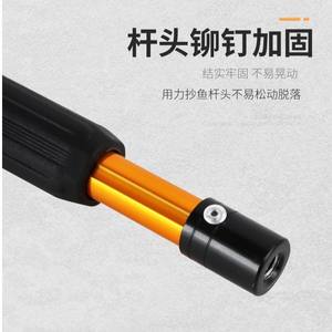 Canne à filet de pêche en alliage d'aluminium épaissi avec poignée télescopique pliable en caoutchouc - Product Image 4