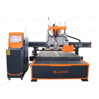 Máquina enrutadora CNC para carpintería con husillo de cambio de herramienta automática con hoja de sierra