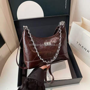 Sac à bandoulière carré petit à fermeture éclair imperméable en PU pour femmes Capacité de 1 à 1,9 L Sac à main de luxe de créateur - Product Image 3