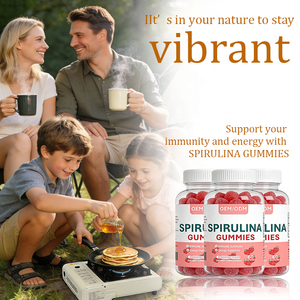 เยลลี่สาหร่ายสไปรูลิน่า ขายส่ง 60 ชิ้น/ขวด |   อาหารเสริมรสสตรอว์เบอร์รี ช่วยเสริมภูมิคุ้มกันและพลังงาน สำหรับผู้ใหญ่ - Product Image 3