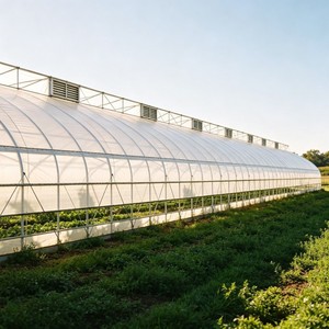 <span class=keywords><strong>Serre</strong></span> agricole chinoise multi-travées de grande taille à faible coût avec structure en acier galvanisé et couverture en PE - Product Image 4