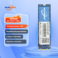 SATA3 M.2 2280 NGFF Internal SSD untuk Laptop Desktop Solid State Drive 128gb 256GB 512GB hitam hijau opsional