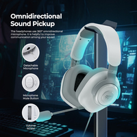 Casque de jeu filaire Havit H2230D de qualité esports, 50 mm, sensibilité de 116 dB, microphone flexible détachable, compatible avec PC