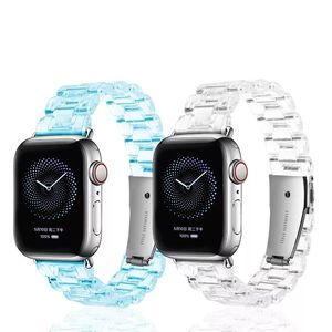 <span class=keywords><strong>Bracelet</strong></span> en résine pour <span class=keywords><strong>Apple</strong></span> <span class=keywords><strong>Watch</strong></span> 7 6 5 4 42mm 38mm <span class=keywords><strong>Bracelet</strong></span> <span class=keywords><strong>Transparent</strong></span> pour iWatch série 44mm 40mm - Product Image 4