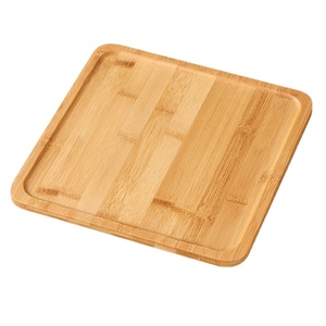 Vendita calda stoviglie rettangolari e rotonde per servire incisione in legno di faggio Set di piatti da cucina - Product Image 4