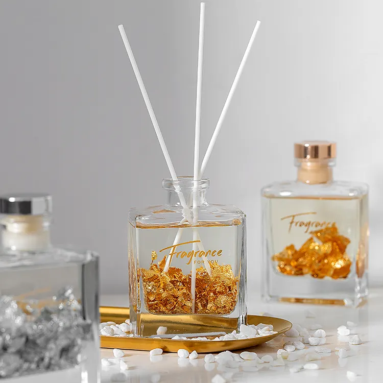 Diffuser Reed Parfum Rumah Lucu, Penyebar Aroma Udara Cair Dasar Bunga Kayu 150Ml Kustom Mewah