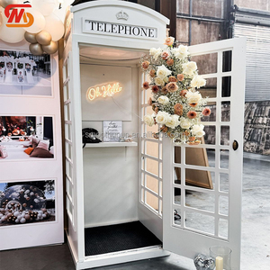 Factory Price <strong>Wedding</strong> Photo Booth Flowers <strong>Wedding</strong> Events Backdrop With Audio <strong>Guestbook</strong> White Telephone Booth <strong>for</strong> <strong>Wedding</strong> - Product Image 5