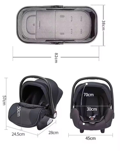Gran oferta, cochecito de bebé 3 en 1 personalizable, sistema de viaje, cochecito de lino aprobado EN 1888, Poussette <span class=keywords><strong>Bebe</strong></span> para Europa - Product Image 2
