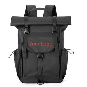 High Quality <b>Large</b> Capacity Rolltop Business Travel <b>Backpack</b> 15.6 Inch Wear-Resisting Nylon Waterproof Laptop <b>Backpack</b> - Product Image 1