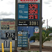 Panneau d'affichage numérique LED pour prix de carburant, 7 segments, télécommande, simple/double face, pour station-service