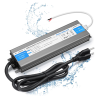 Convertisseur LED 400 Watts étanche IP67, alimentation 85V-265V AC vers 24V DC, transformateur LED silencieux et compact basse tension
