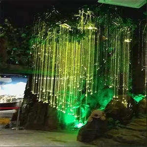 45W RGB Colorful Fiber Optic Light Outdoor Weeping Willow Lamp Landscape Tree Light Courtyard Park Garden Ambiance Lights