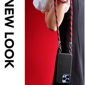 Étui Diagonal en Fiber de carbone pour téléphone <span class=keywords><strong>portable</strong></span>, housse de protection antichute en Fiber de carbone véritable pour Iphone14 Pro Max - Product Image 3