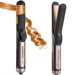 Lisseur et boucleur 2 en 1 Cool Airflow Styler, chauffe rapidement avec technologie PTC, fer à lisser ionique en céramique - Product Image 1