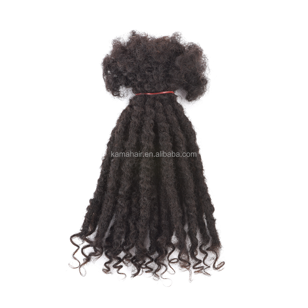 Vast Hair Workshop Craft Detail 8 for KAMA Brazilian Hair Dreadlock 100% Virgin Remy Human Hair 0.4cm-0.8cm 1B/4/30# Color Texture Loc Extensions Curly Ends Women