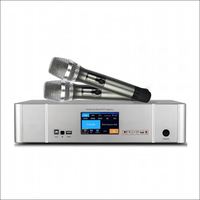 Amplificateur de puissance karaoké professionnel 3 en 1 avec microphone sans fil intégré et DSP numérique pour audio optique ARC pour karaoké à domicile