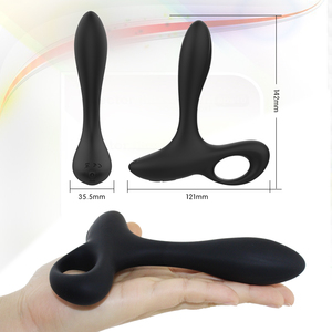 Massaggiatore Prostatico <span class=keywords><strong>per</strong></span> Uomini con 10 Modalità di Vibrazione, Ricaricabile USB, Impermeabile, in Silicone, Plug Anale Vibrante - Product Image 2