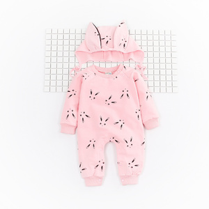 Conjunto de Ropa para Bebés Recién Nacidos, Mono de Manga Larga con Capucha, Venta al Por Mayor - Product Image 3