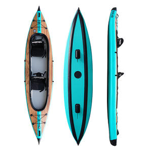 Conception personnalisée de haute qualité Point de chute <span class=keywords><strong>2</strong></span> <span class=keywords><strong>personnes</strong></span> Kayak gonflable Canoë Paddleboard Radeau Kayaks pour la pêche - Product Image 2