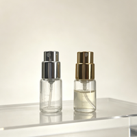 MUB 3ml 5ml 10ml Flacon testeur de parfum en verre cylindrique mince, atomiseur pressurisé, flacon vaporisateur sans ressort à pulvérisation retardée