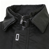 Chaqueta Trucker Ligera de Tela Encerada y Chaqueta Bomber Casual para Hombre, Prenda Exterior Elegante y Transpirable con Corte Holgado