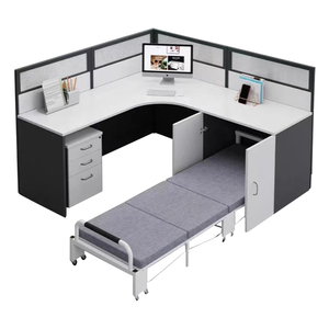 Escritorio moderno en forma de L, muebles de oficina, mesa de trabajo, escritorio de personal para ambiente de oficina - Product Image 5