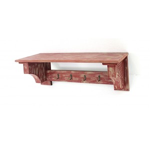 HMS 30 \ "legno nero in difficoltà a quattro ganci a parete appendiabiti in metallo appendiabiti in plastica per abbigliamento bagno - Product Image 2