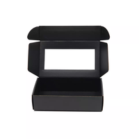 Emballage cadeau beauté, soins personnels, nail art, boîte d'emballage noir en relief, presse sur emballage pour ongles