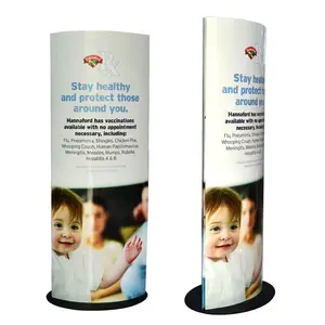 Aangepaste Afdrukken Papier Opvouwbare Standee Poster Display Goedkope Prijs Kartonnen Reclame Promotie Totem Display