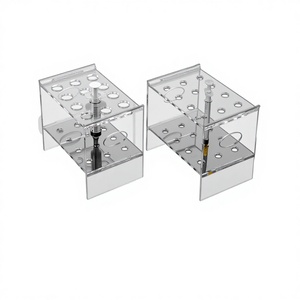 Soporte para jeringas CIDA, estante de fijación, soporte de plástico para pipetas y pajuelas, estante para tubos de ensayo resistente a altas temperaturas, ácidos y álcalis, GMP - Product Image 1